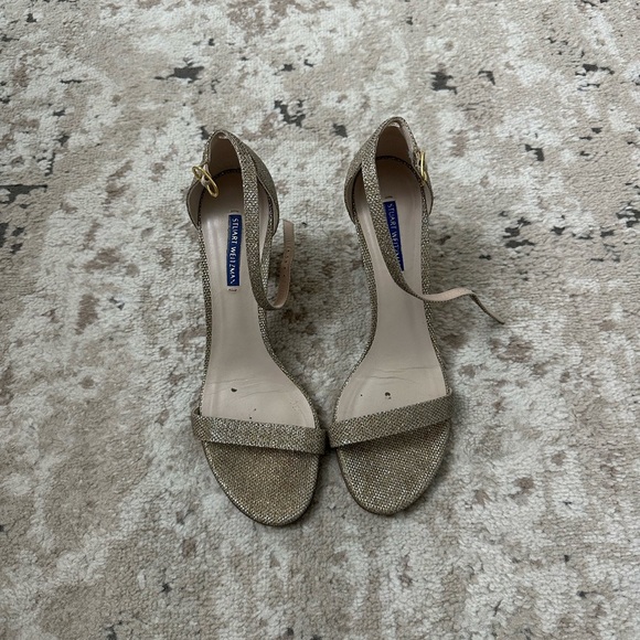 Stuart Weitzman Women's Nearly Nude Block Heel Sandals Size 11 - Picture 1 of 5